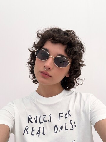 Bershka T-Shirt in Weiß
