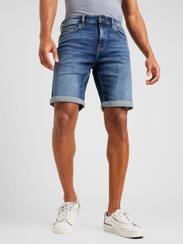 QS Regular Shorts 'John' in Blau: predná strana