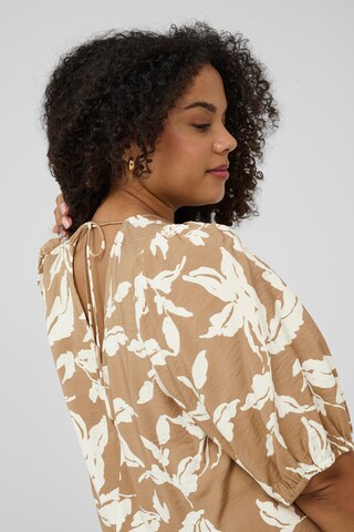 KAFFE CURVE Kleid 'KCMarla' in Beige