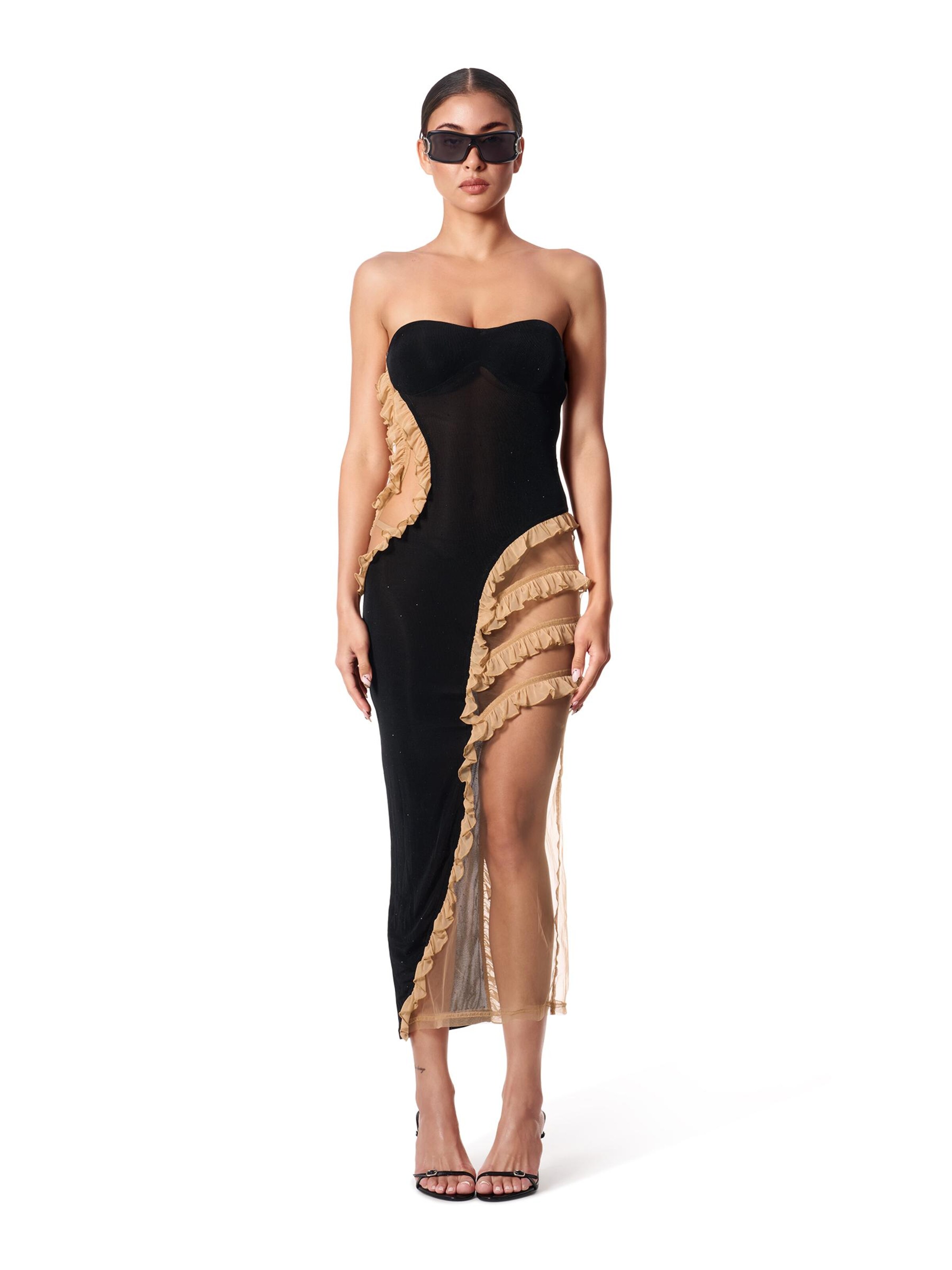 GOD SAVE QUEENS Evening dress 'I'm Here Dress' in Black