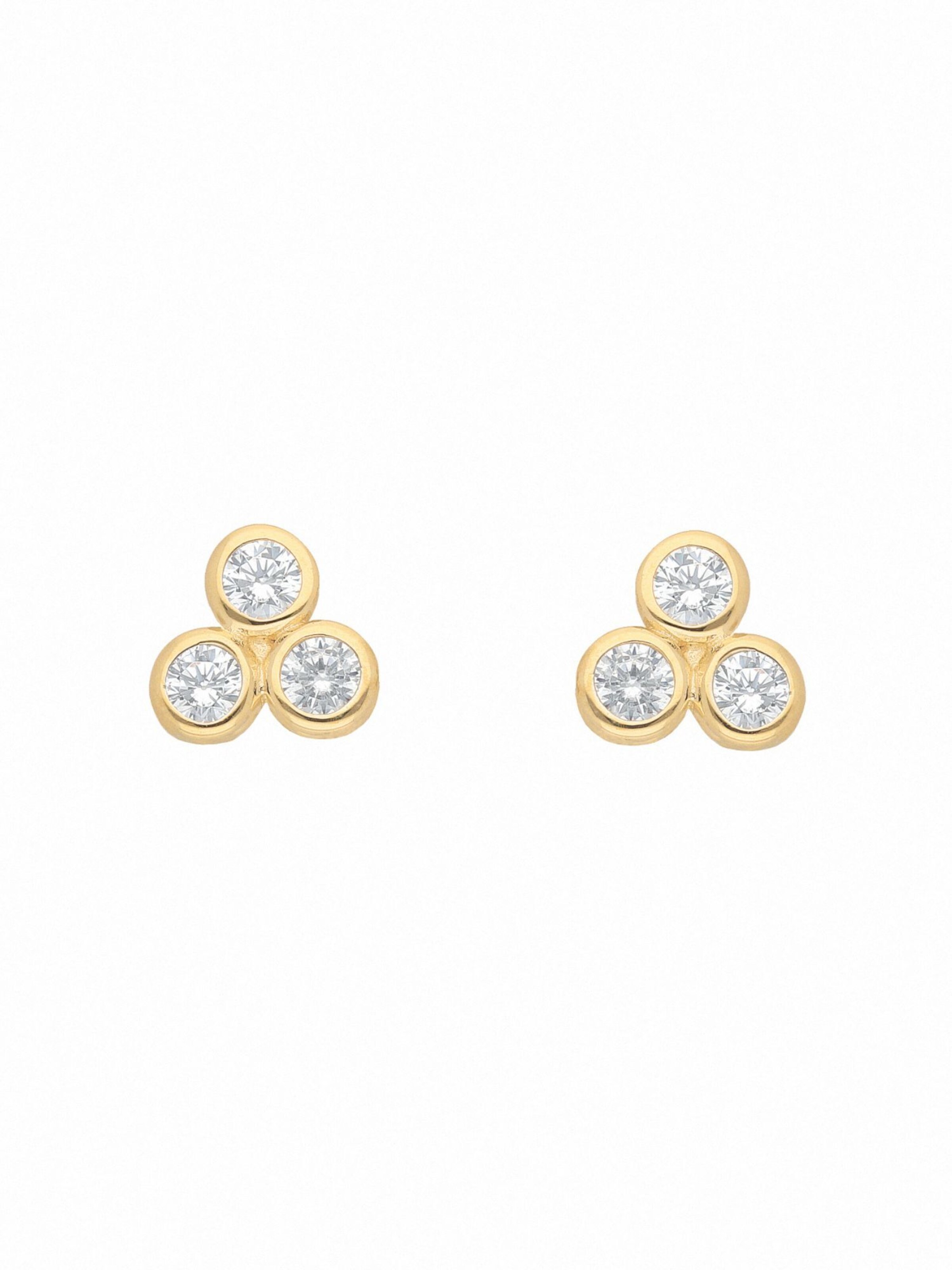 Adelia´s Ohrringe in Gold: Vorderseite