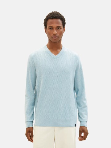 TOM TAILOR Sweater in Blue: front