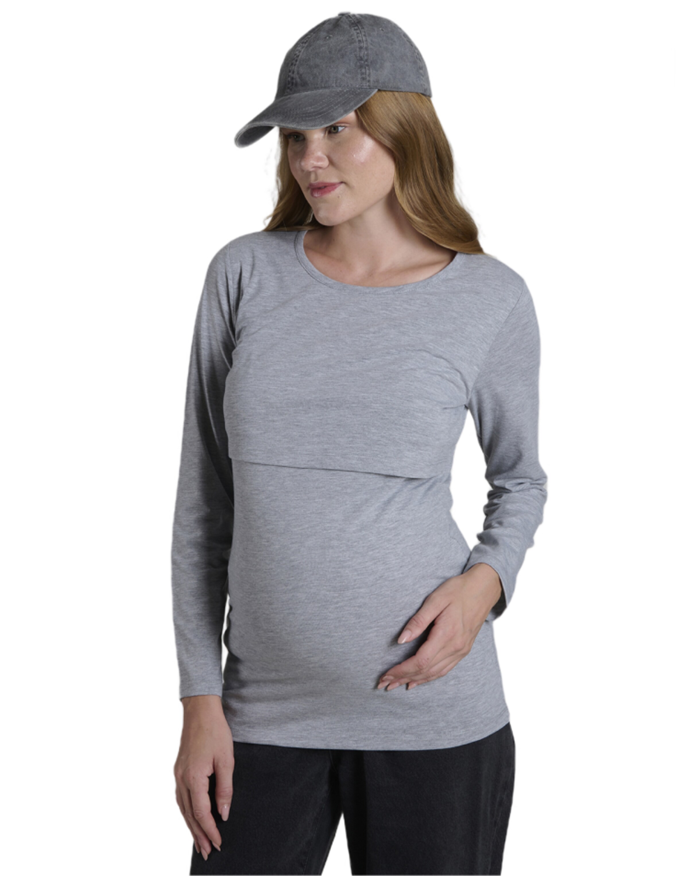 LYN MAMA Blouse in Grey