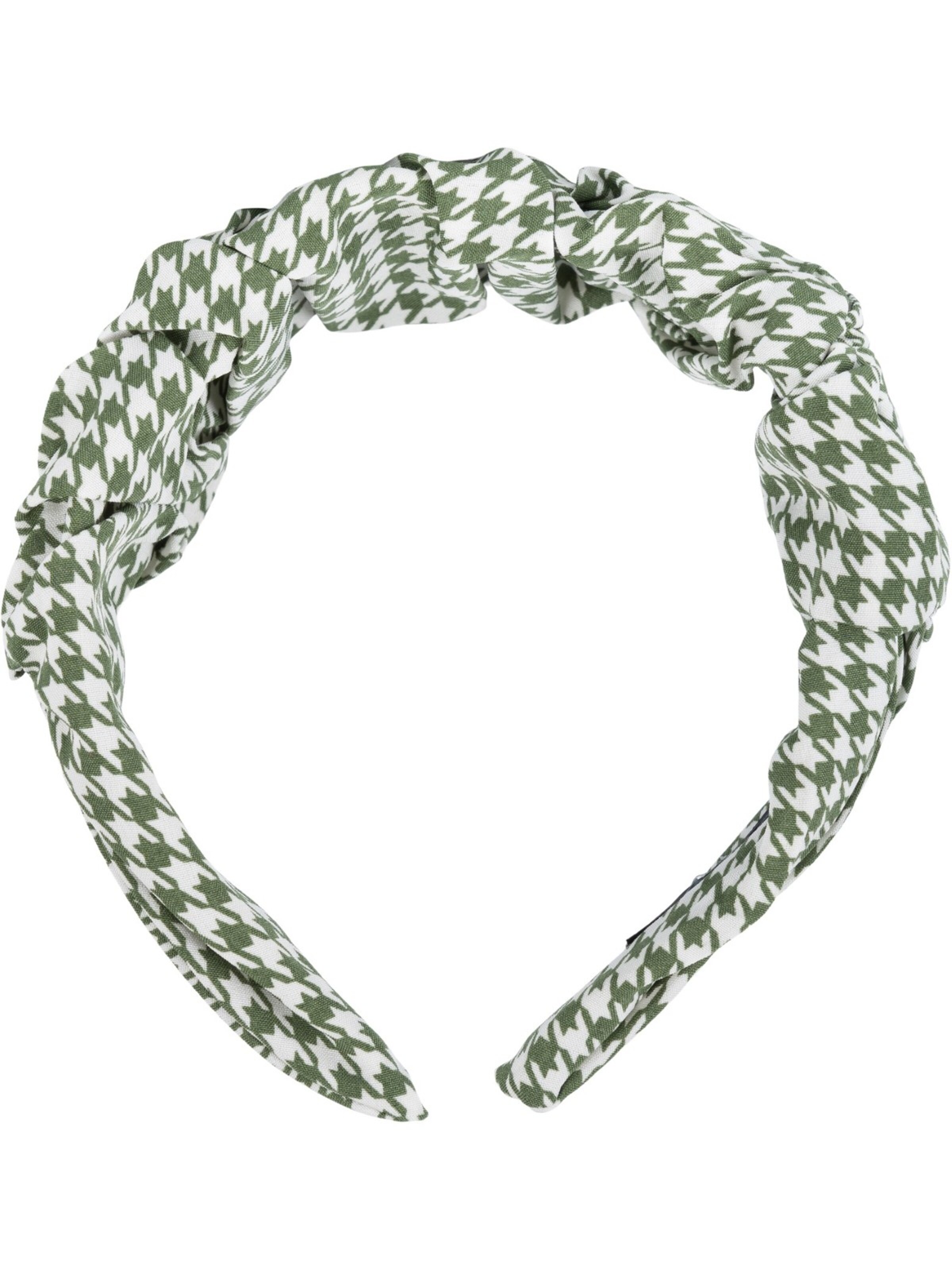styleBREAKER Haarschmuck 'Haarreif mit Hahnentritt Muster'‌‌‌‌‌‌‌‌‌ in Grün