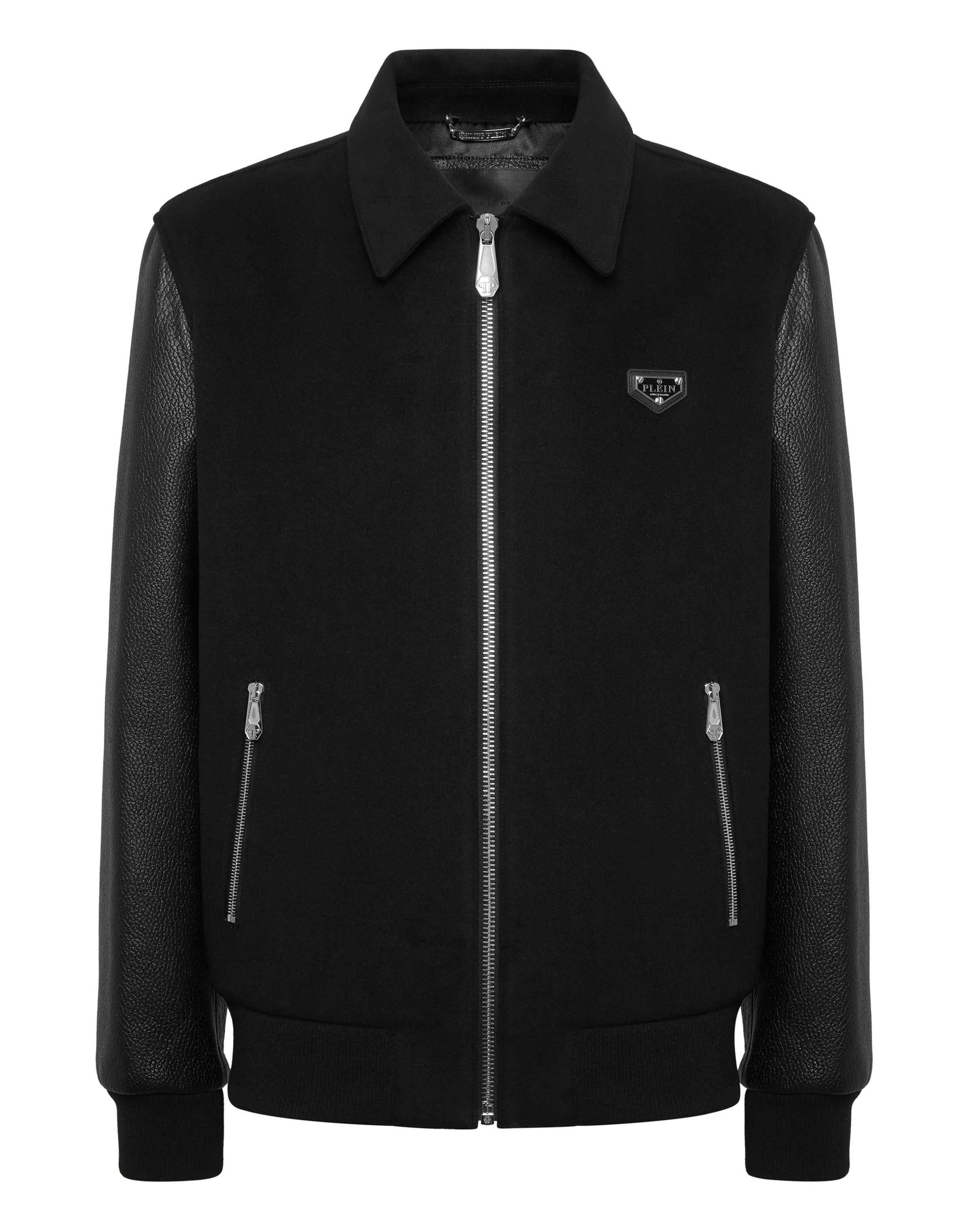 Giacca di mezza stagione di Philipp Plein in nero: frontale