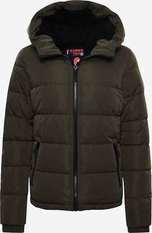 Superdry Winter Jacket 'Akan' in Green: front