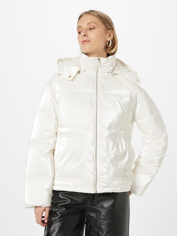 ARMANI EXCHANGE Winter Jacket in White: front