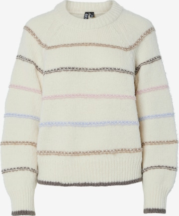 Pull-over 'PCNELIA' PIECES en beige : devant