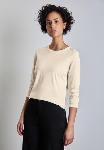 STREET ONE Basic Shirt in Beige: Vorderseite