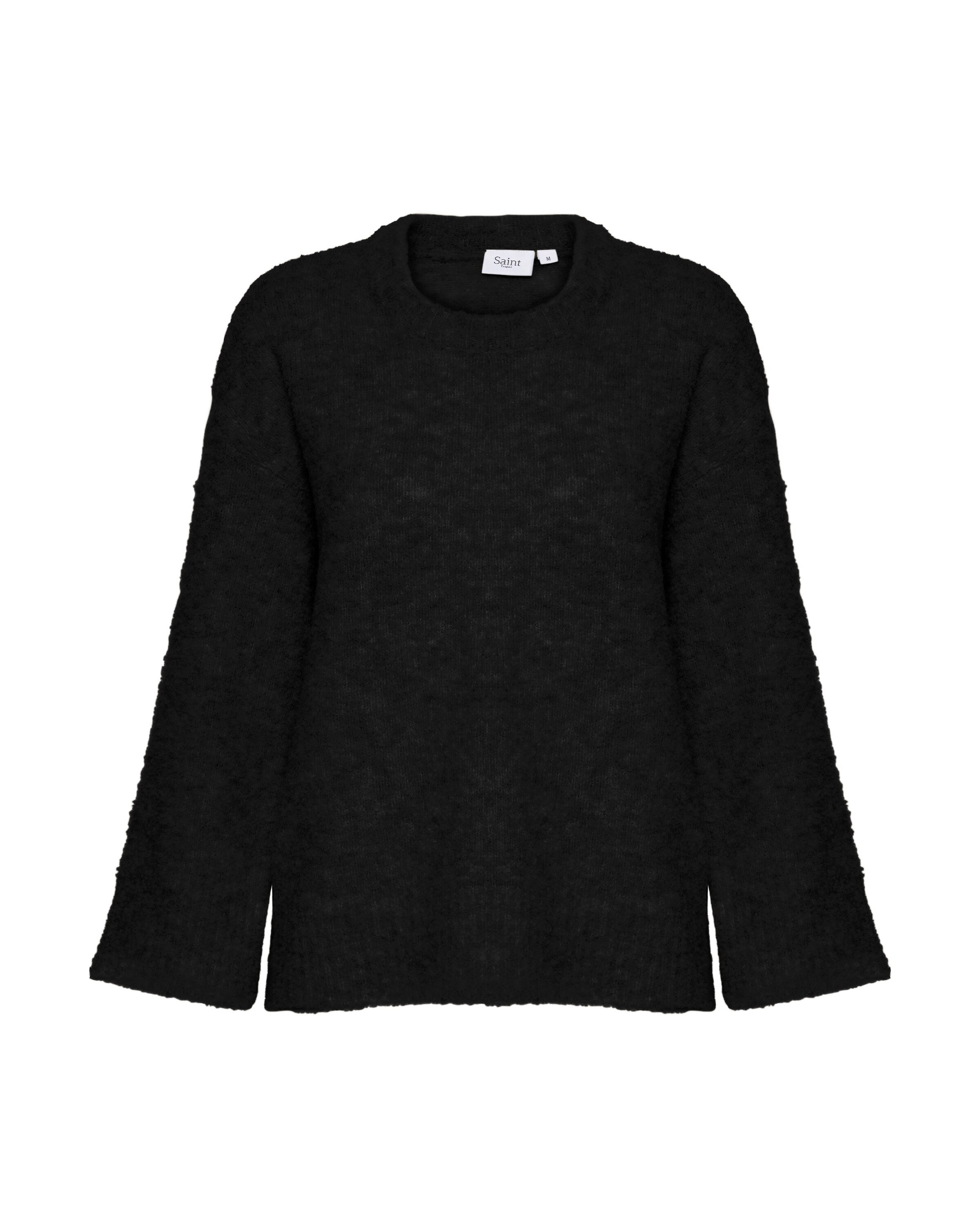 SAINT TROPEZ Pullover in Schwarz: Vorderseite