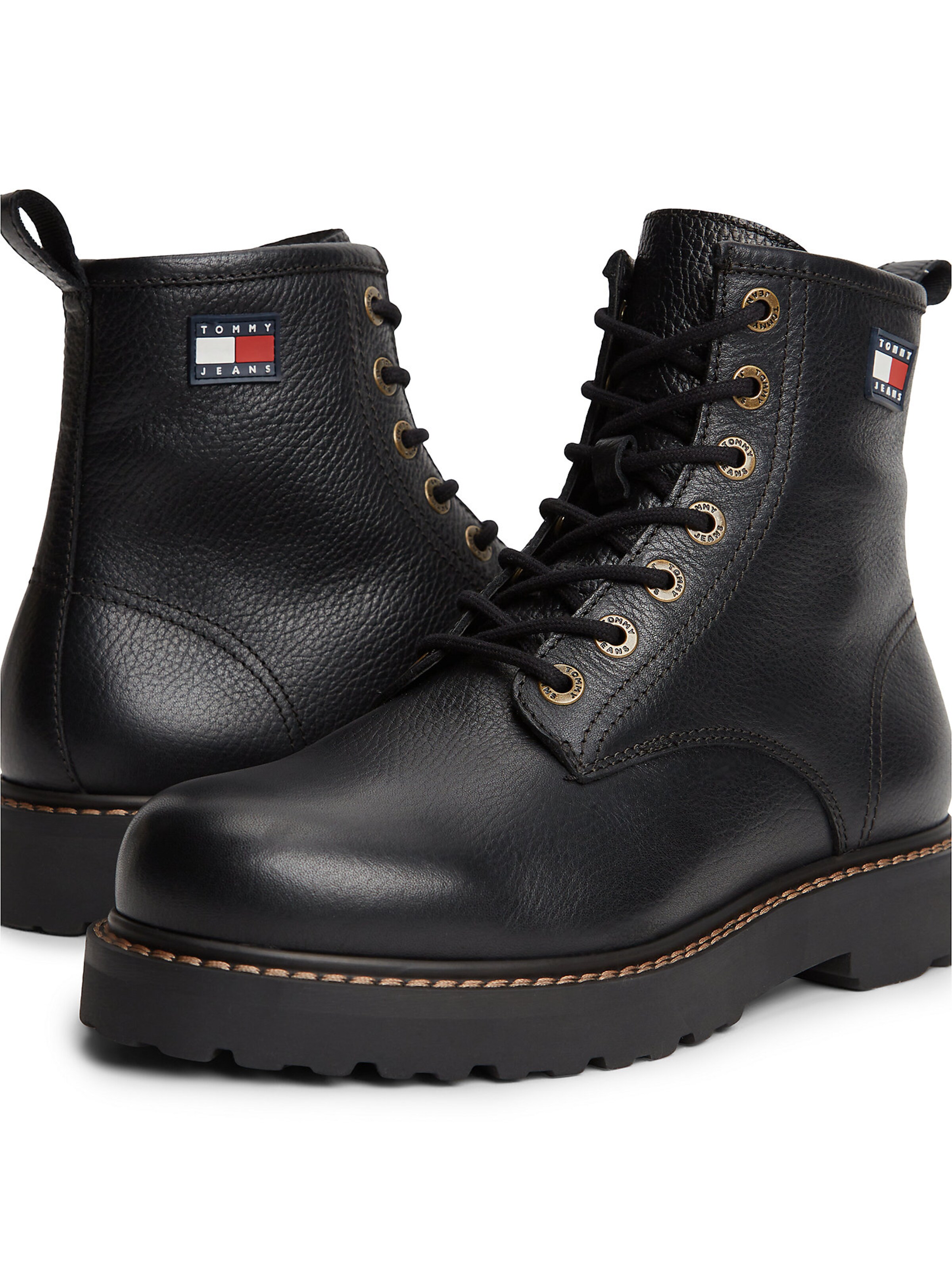 Boots stringati 'ARCHIVE '01' di Tommy Jeans in nero
