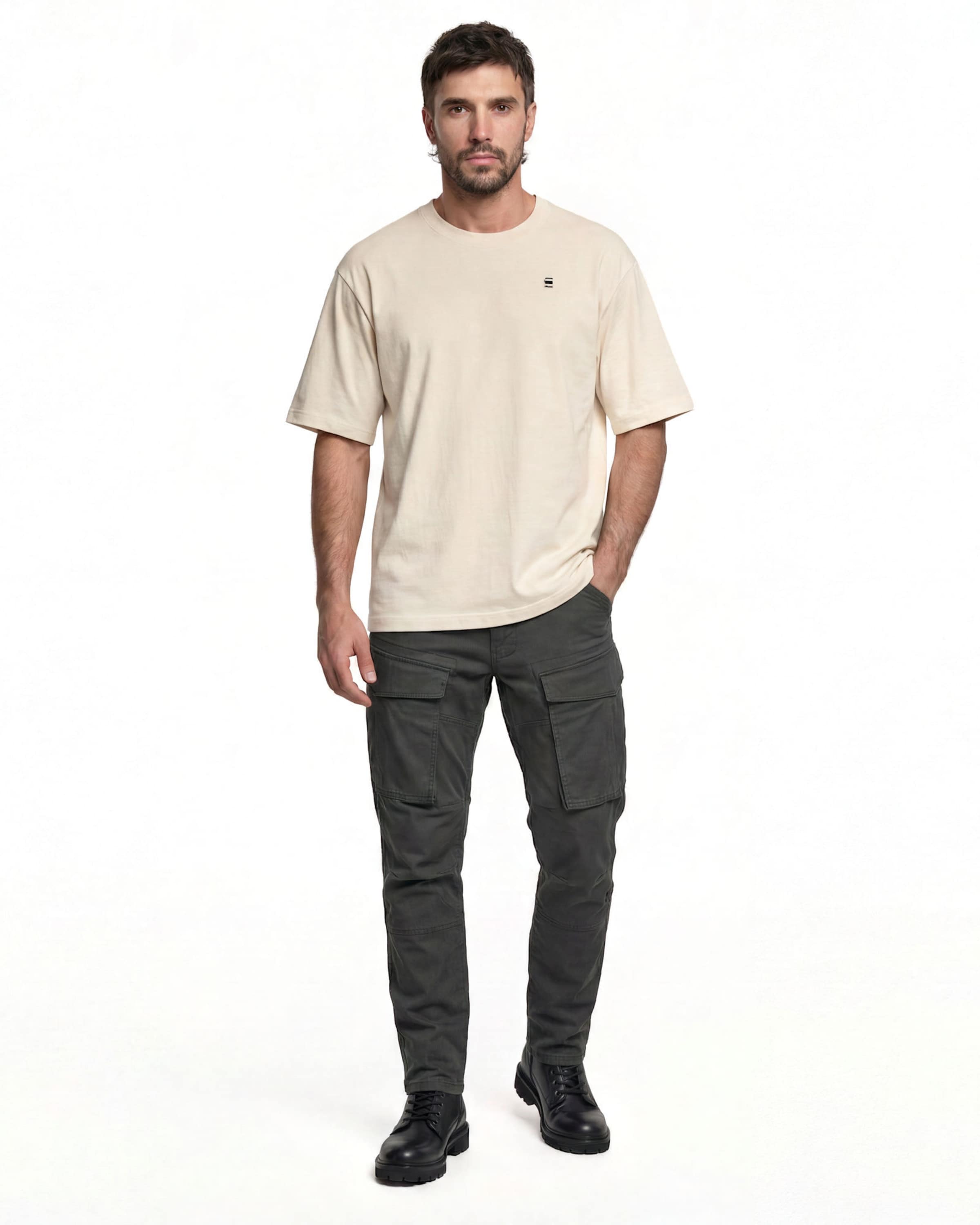 G-STAR Tapered O 5 pockets-Army pant ' ' in Grau: Vorderseite
