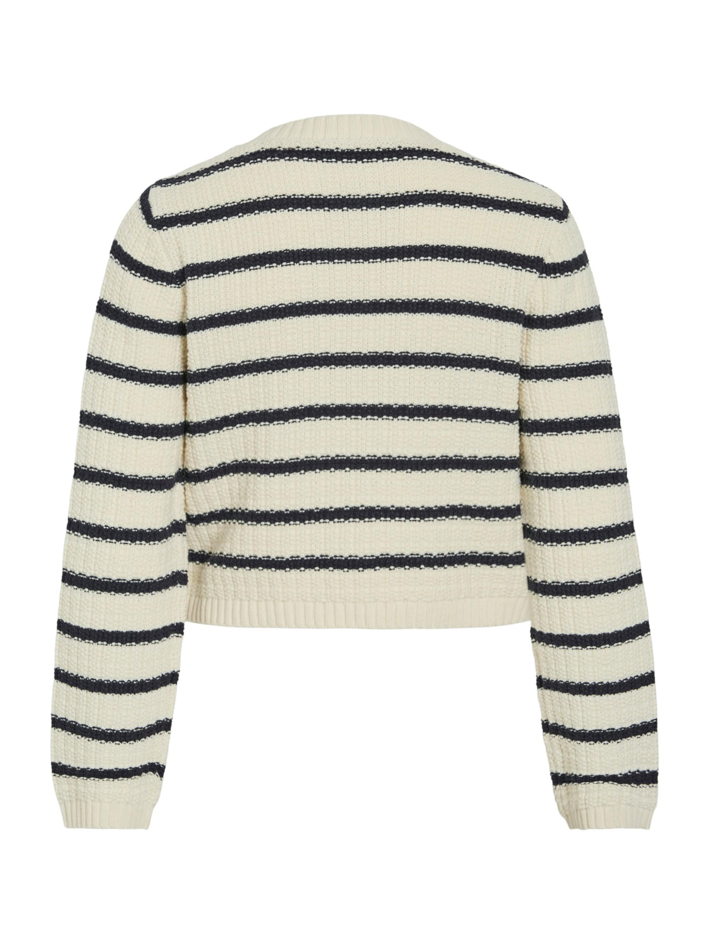 VILA Плетена жилетка 'VITrut' в бяло