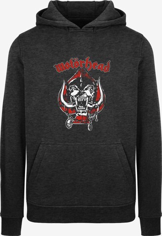 Merchcode Sweatshirt ' Motorhead - Spade Warpig' in Grijs: voorkant