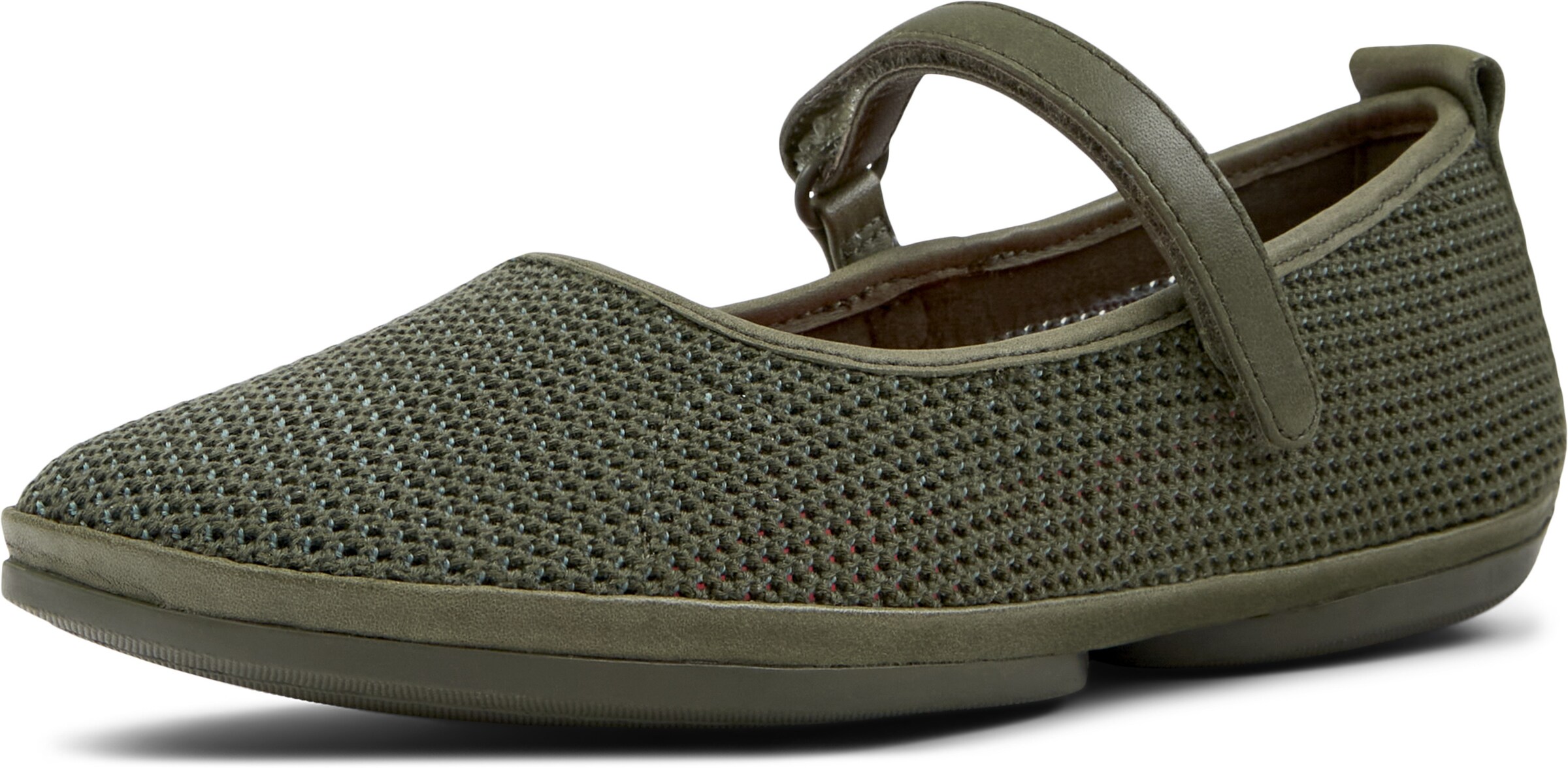 Ballerina con cinturino 'Right Nina' di CAMPER in verde: frontale