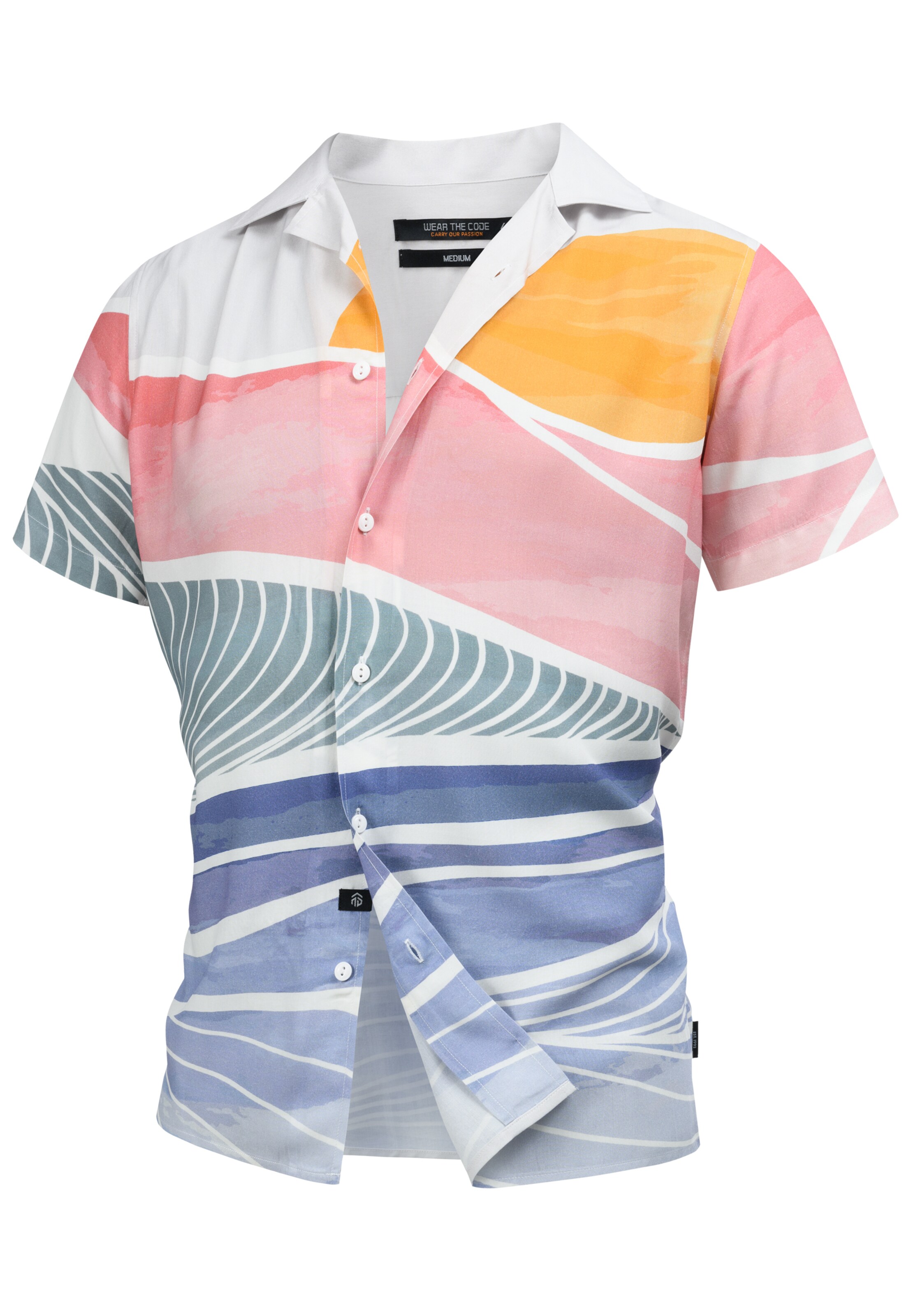 INDICODE JEANS Regular fit Overhemd ' Milky ' in Gemengde kleuren: voorkant