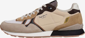 Sneaker bassa 'Brit Back' di Pepe Jeans in beige: frontale