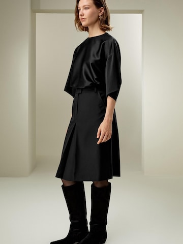 Camicia da donna 'LILYSILK Lässige Rundhals Seide Bluse' di Lilysilk in nero