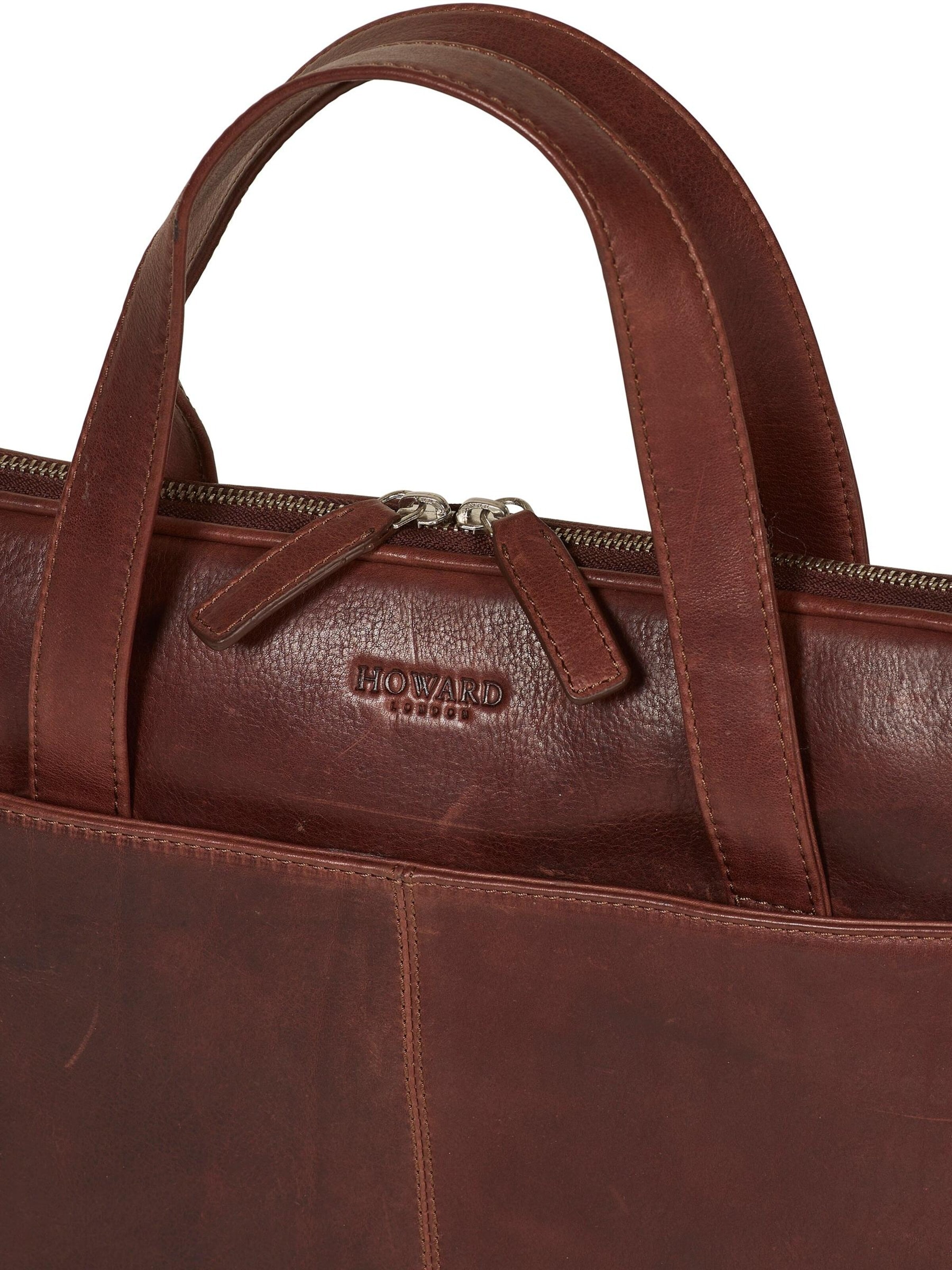 Howard London - Bolsa para portátil 'Laptop Bag Oscar Brown' en marrón