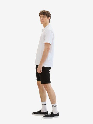 TOM TAILOR DENIM Slimfit Shorts in Schwarz