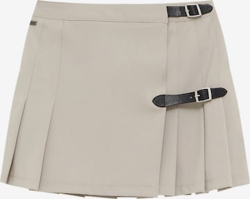 Pull&Bear Skirt in Beige: front