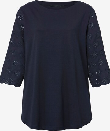 Sara Lindholm Shirt in Blauw: voorkant