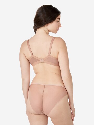 ETAM T-Shirt BH 'Pure Mesh Plus' in Braun