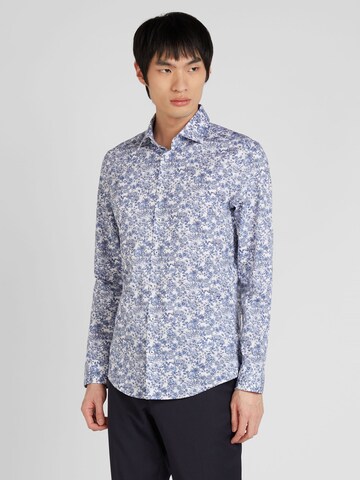 SEIDENSTICKER Slim fit Button Up Shirt in Blue: front