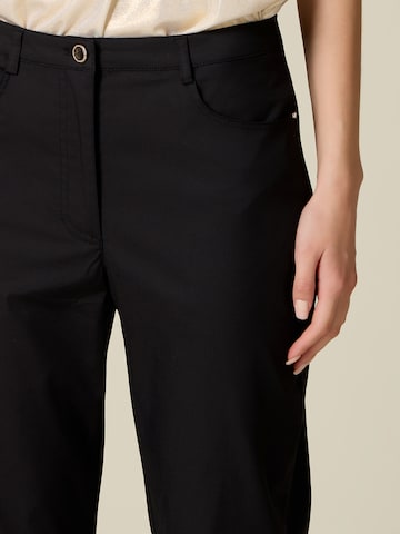 Effilé Pantalon oltre en noir