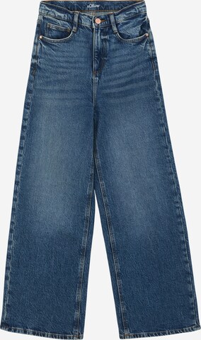 s.Oliver Wide leg Jeans in Blauw: voorkant