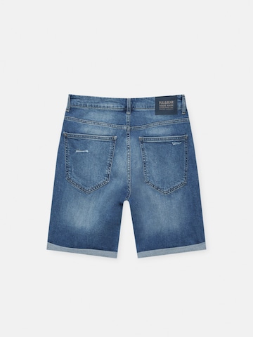 Pull&Bear Regular Jeans in Blauw