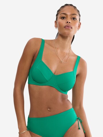 TRIUMPH Balconette Bügel-Bikini-Top ' Red Label Mix & Match Summer ' in Grün: Vorderseite