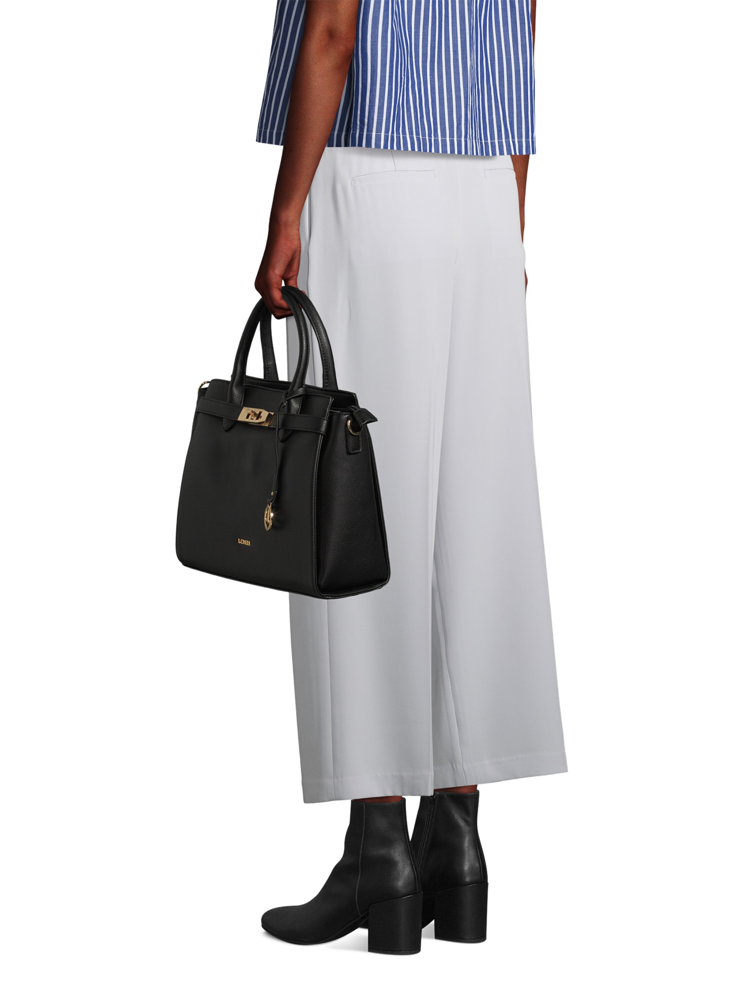 L.CREDI Handtas 'Konstanze' in Zwart