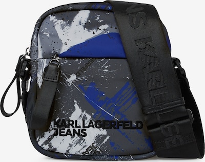 KARL LAGERFELD JEANS Torba preko ramena u plava / tamo siva / crna / bijela, Pregled proizvoda