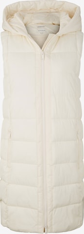 TOM TAILOR Vest in Beige: front