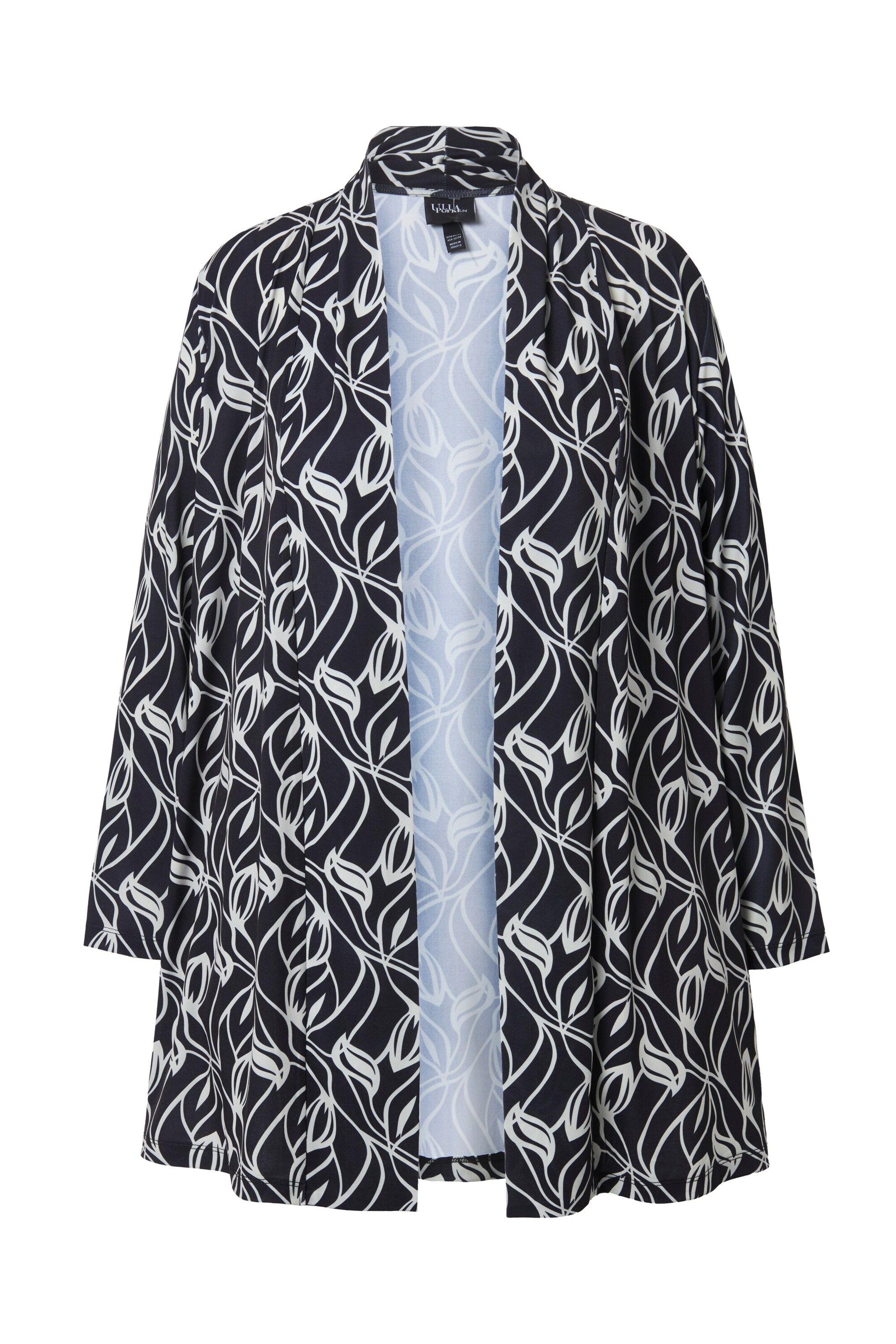 Ulla Popken Tussenjas in Zwart: voorkant