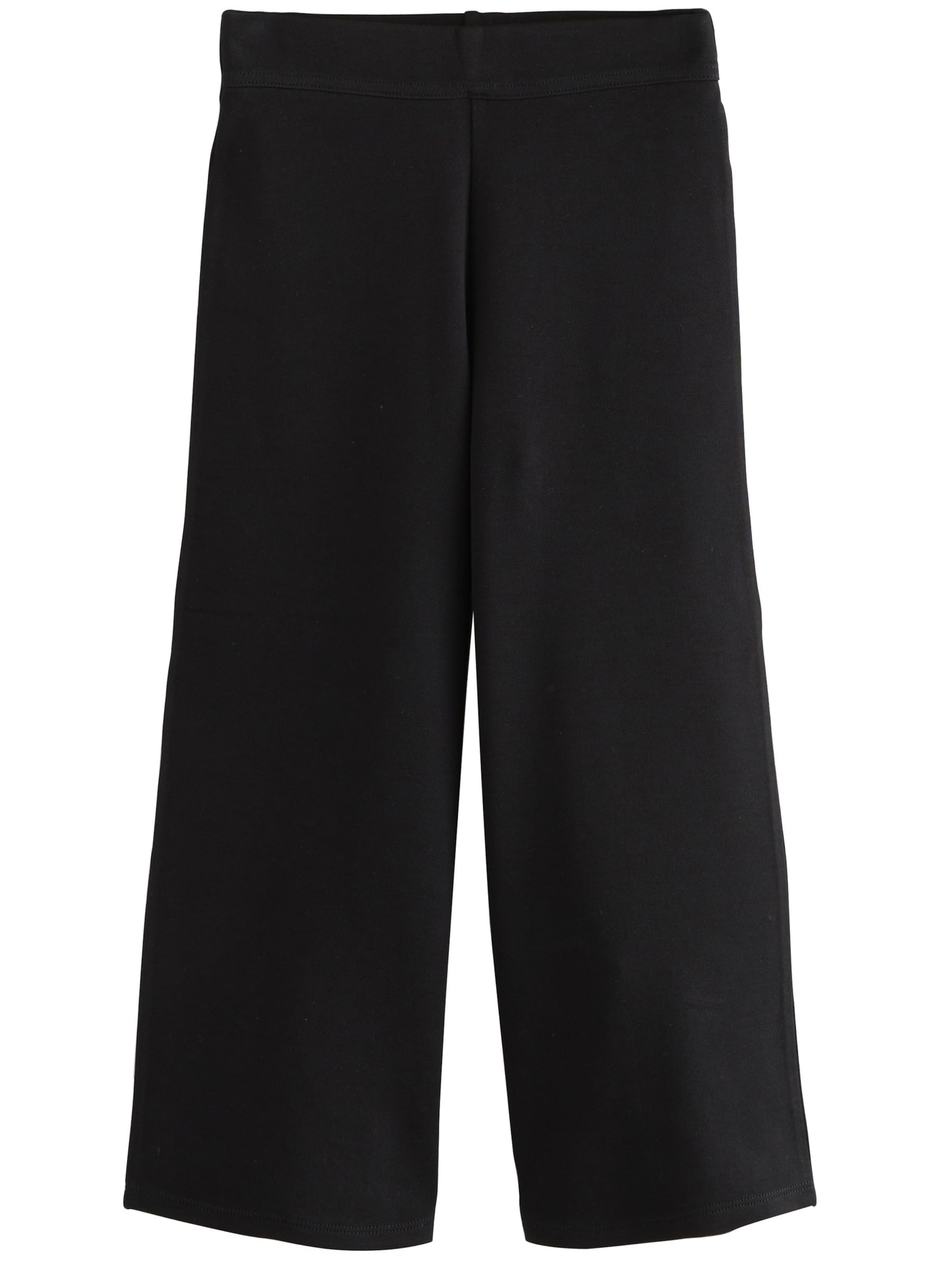 NextWide Leg/ Široke nogavice Hlače - crna boja: prednji dio