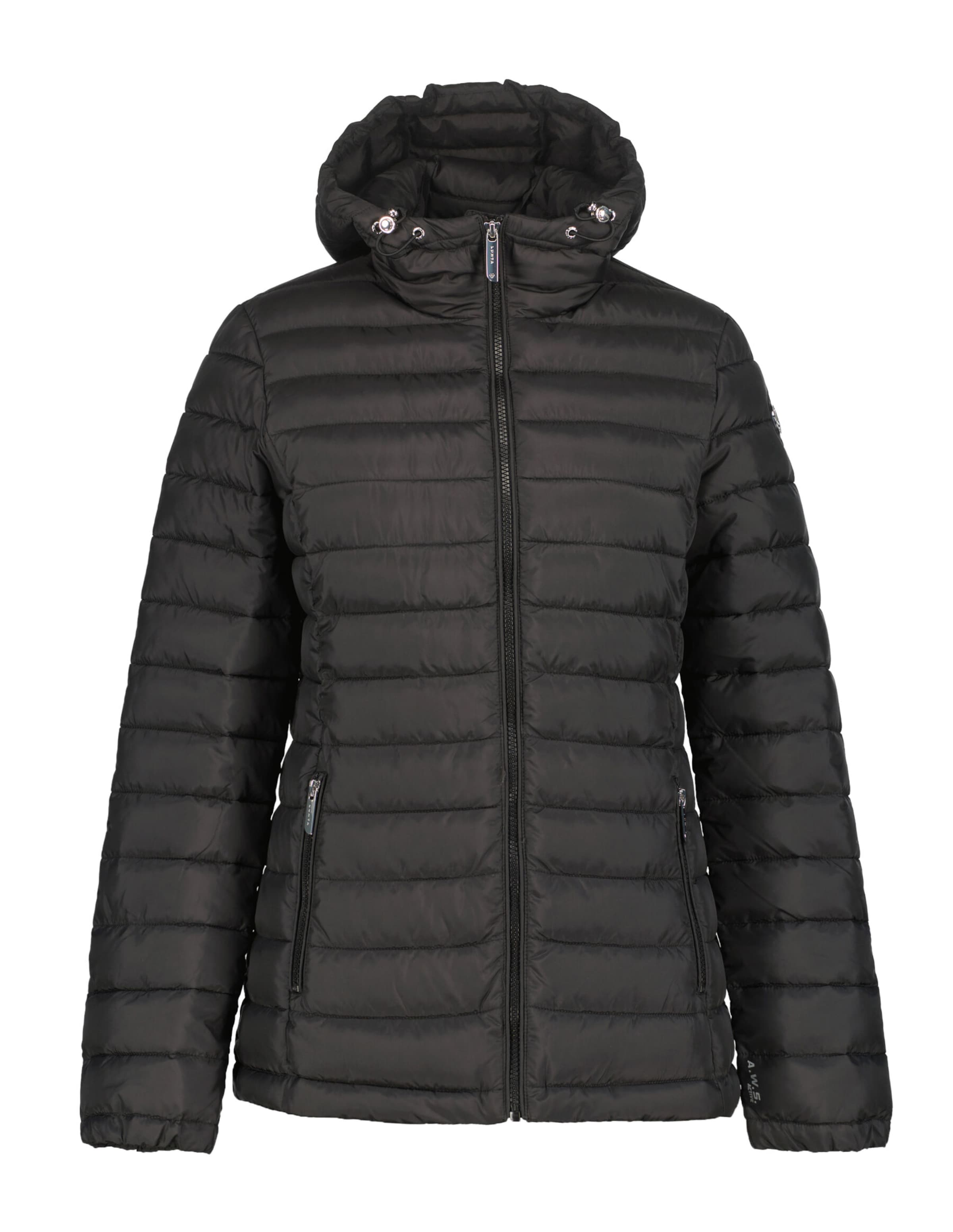 LUHTA Външно яке &#x27;Armila&#x27; в черно: отпред