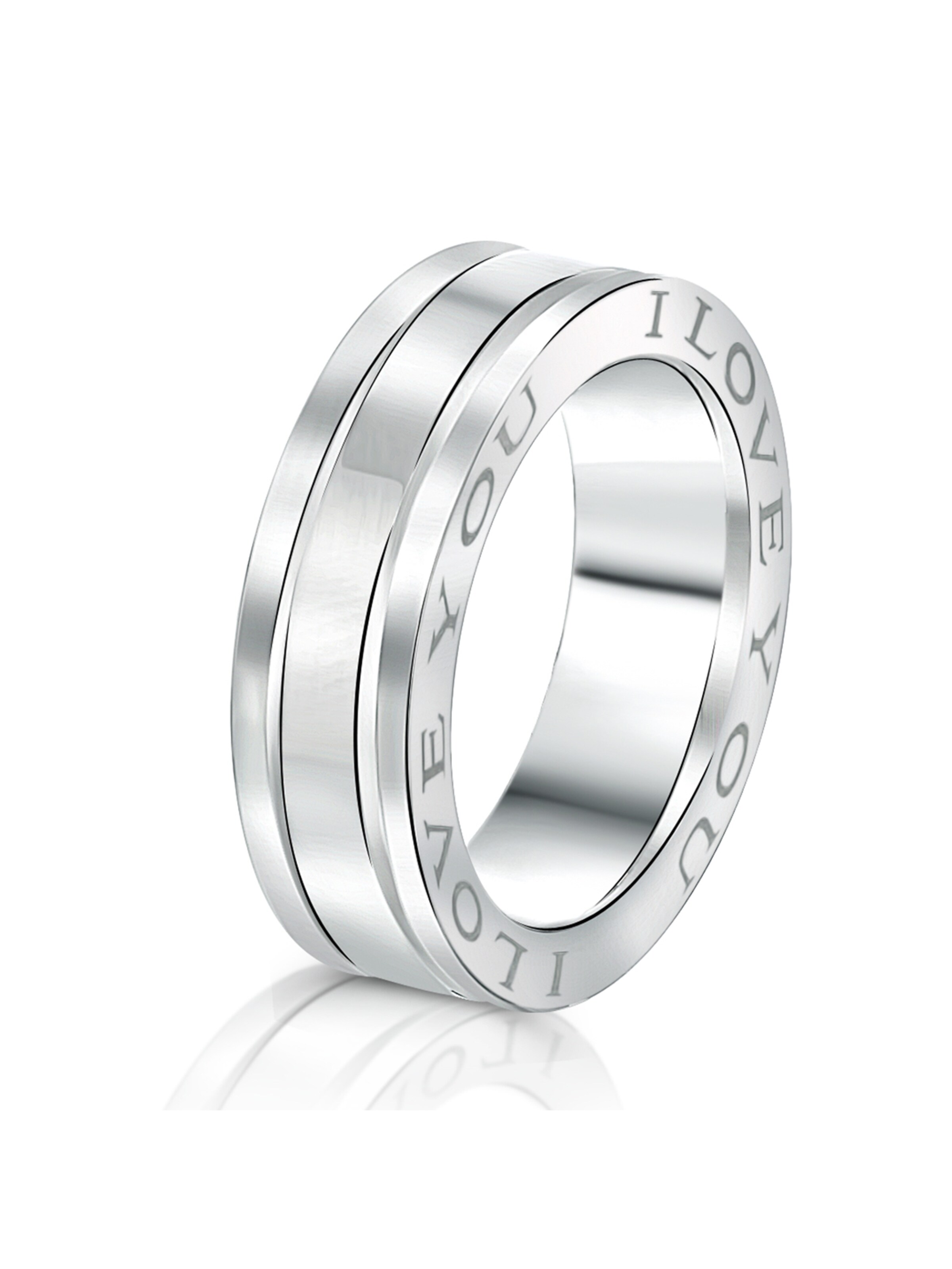 Bague Lucardi en argent : devant