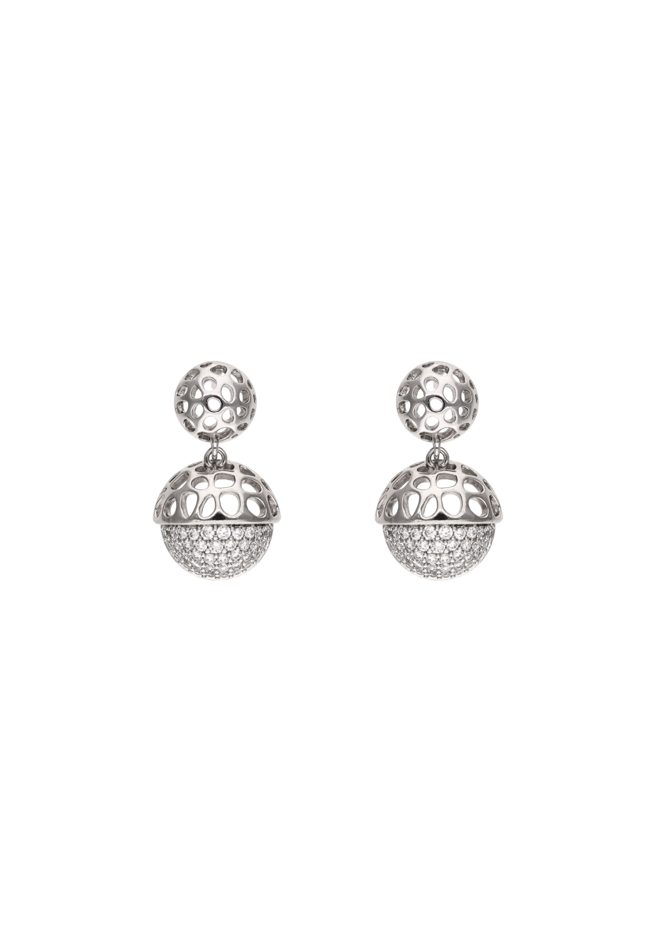 Boucles d'oreilles NAEMI en argent : devant