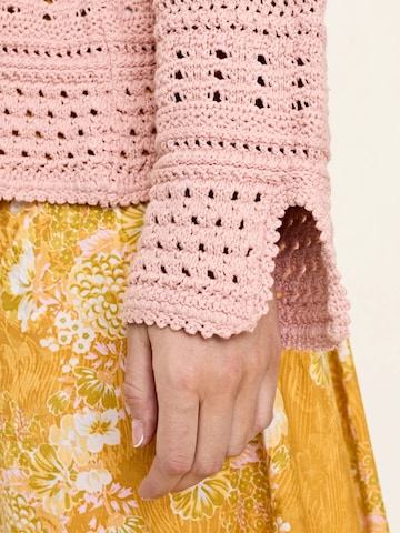 Odd Molly Gebreid vest in Roze