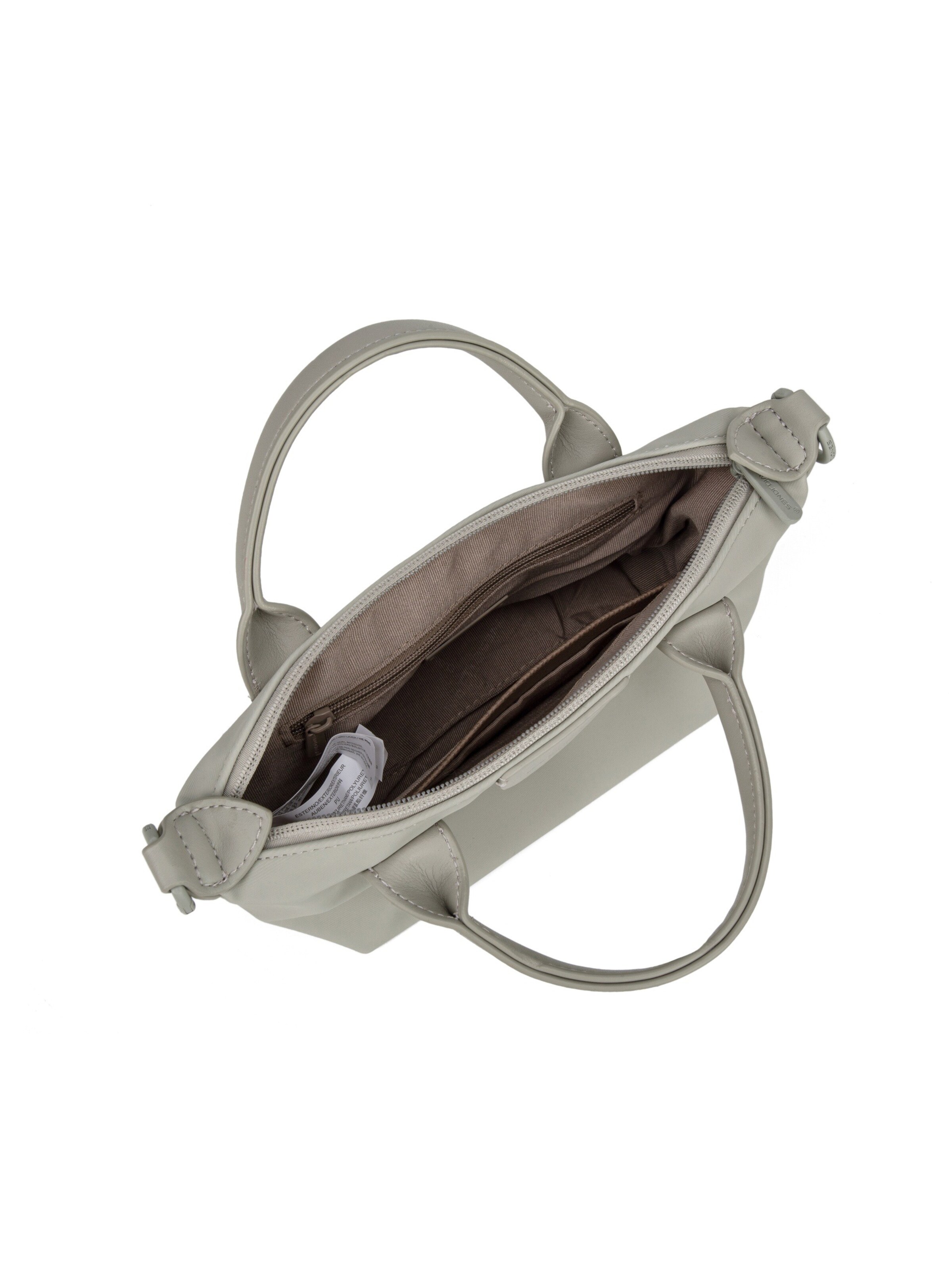Borsa a mano 'Mini Borsa a Mano David Jones Doppi Manici Zip' di David Jones in grigio