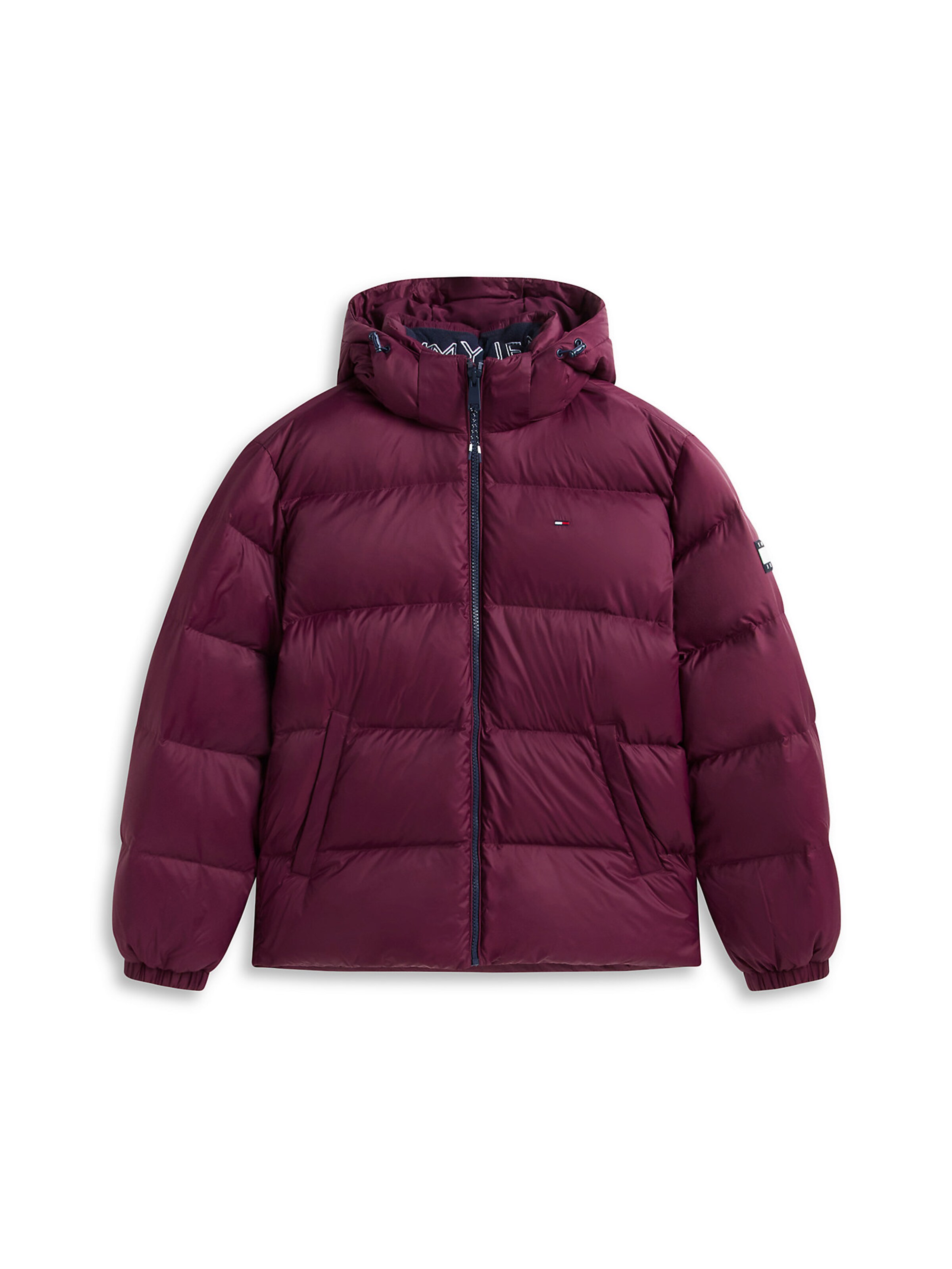 Tommy Jeans Winterjas in Lila: voorkant
