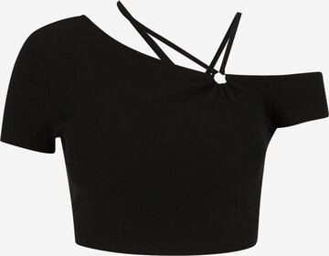 Tricou 'FREJA' de la Only Petite pe negru: față