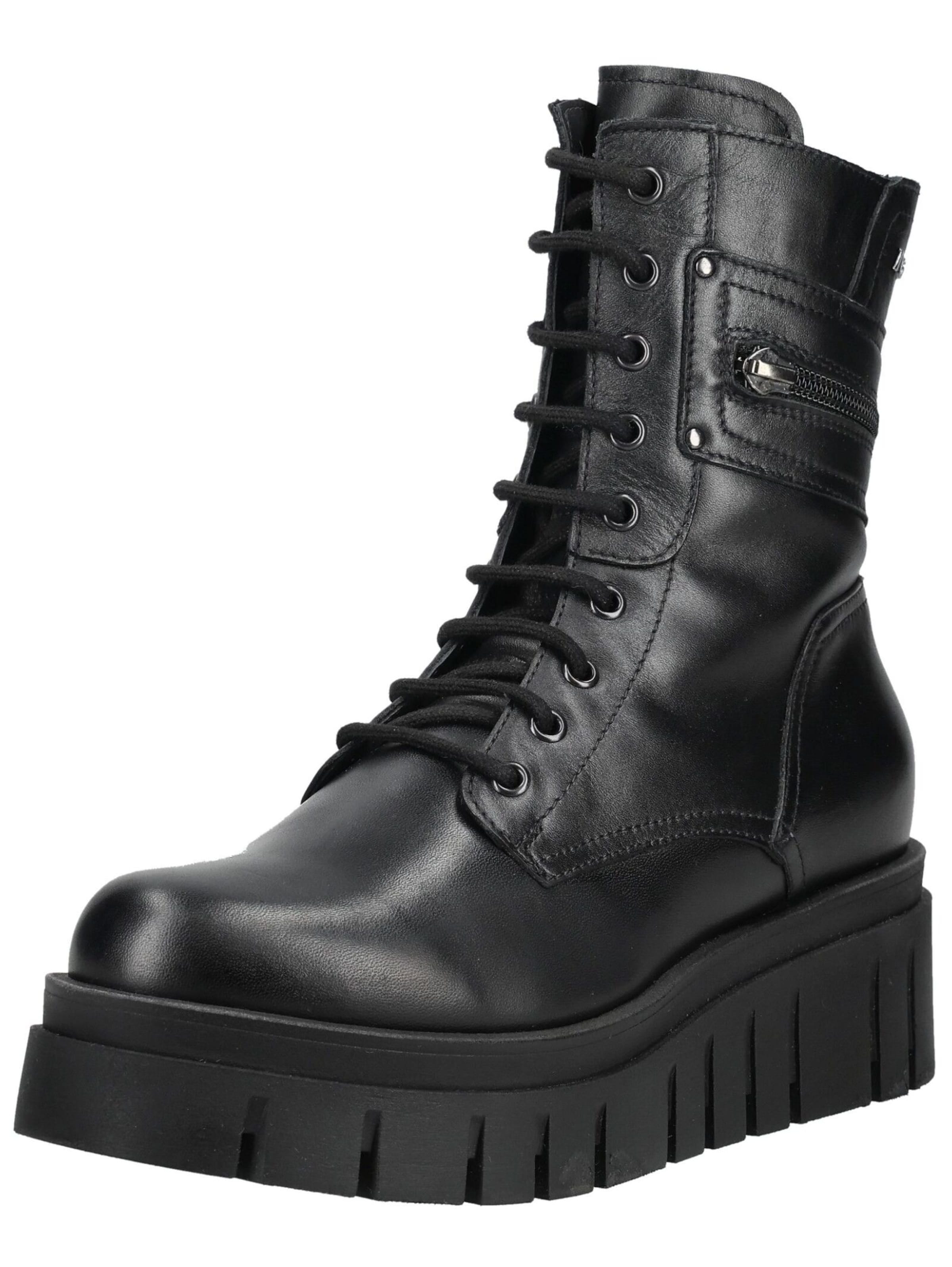 Bottines à lacets Nero Giardini en noir : devant