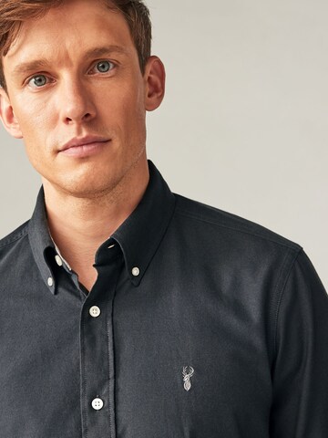 Next Slim fit Button Up Shirt in Grey