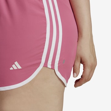 ADIDAS PERFORMANCE Regular Workout Pants 'Marathon 20' in Pink