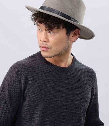 bugatti Hat 'Fedora' in Grey: front