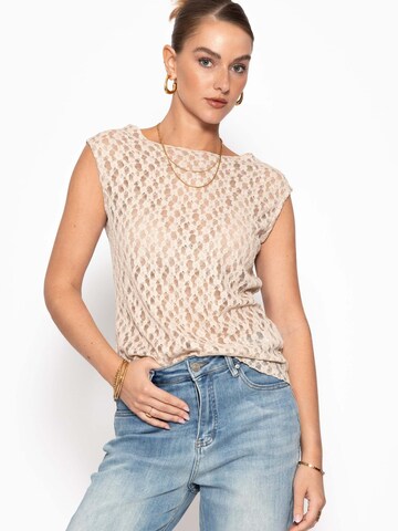 SASSYCLASSY Top‌‌‌‌‌‌‌‌‌‌ in Beige: Vorderseite