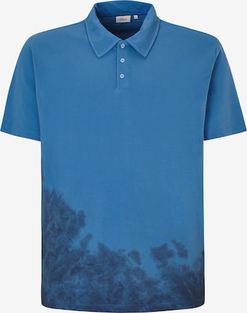 s.Oliver Men Big Sizes Shirt in Blue: front